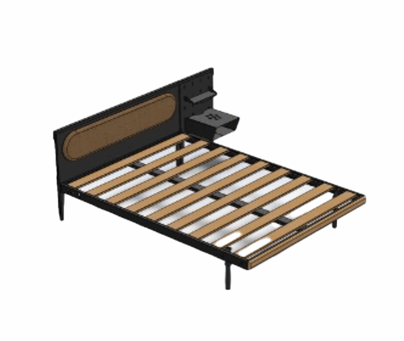 Elemento Dbl Bed w/Panel